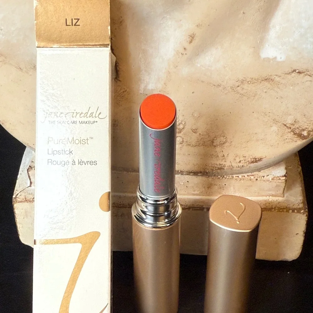 Jane Iredale PureMoist Lipstick Liz Orange‎ Coral Mineral Makeup 3g 0.1oz NIB